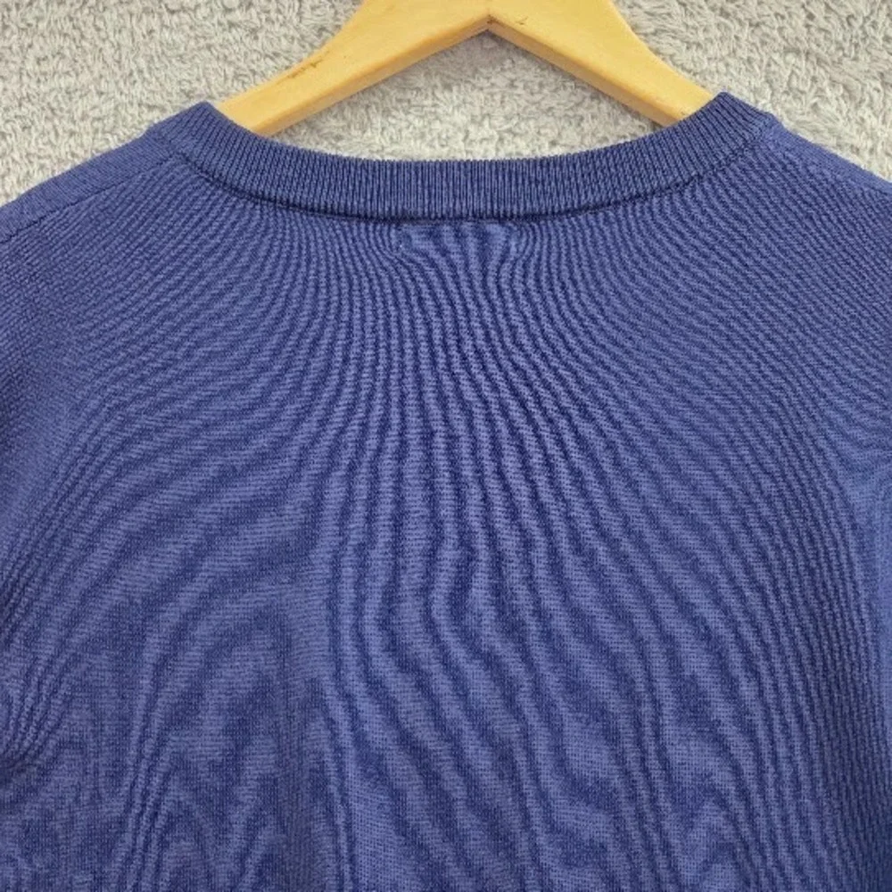 COOFANDY Men's Knit Henley Sweater Shirt Short Sleeve Blue 2XL Casual Button Tee